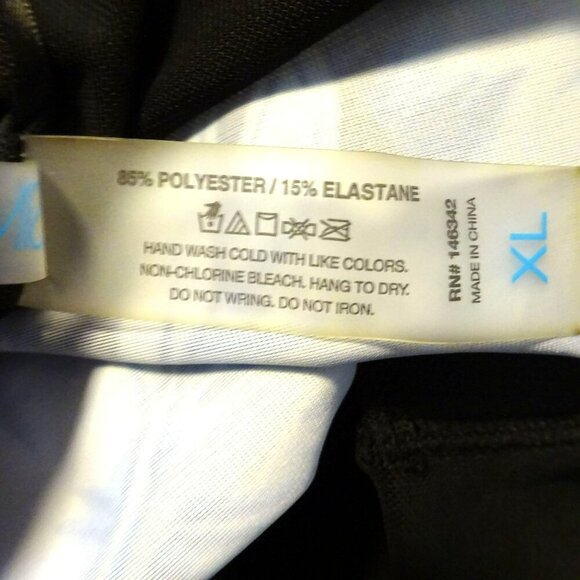 NWT Simply Fit Tropical Print Blue One Piece XL Polyester Spandex Swimsuit $90 - Picture 7 of 9